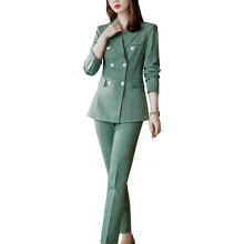 High quality custom womens orange business blazer mujer suit jacket