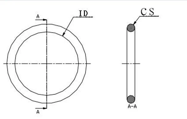 Hydraulic Rubber Sealing Parts NBR O Ring with 60 to 90 Hardness