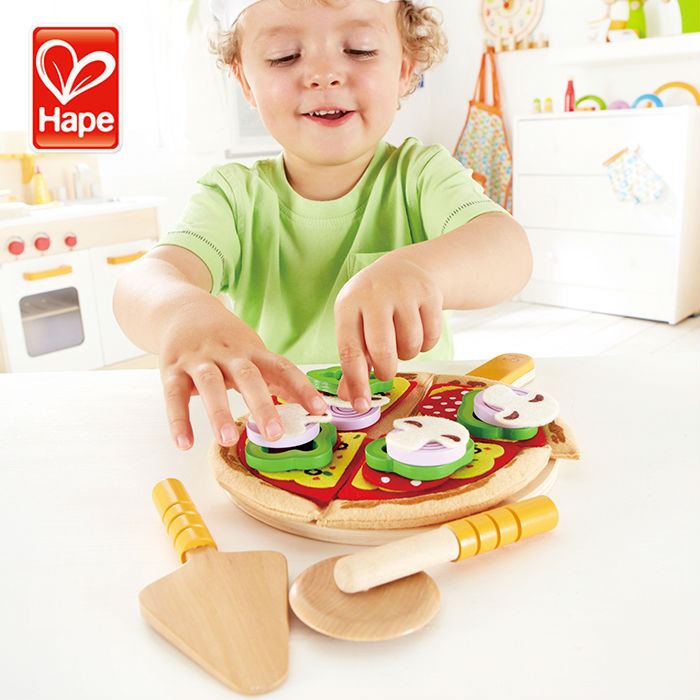 Hape brand Water based paint eco-friendly wooden cooking pizza games