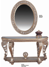 S-0091 Carved Curved Console Talble