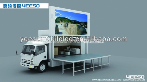 YEESO Outdoor Mobile LED Vehicle YES-V8 With Stage or Meeting room which Can Customized By You!