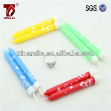 gel birthday greeting candle wax