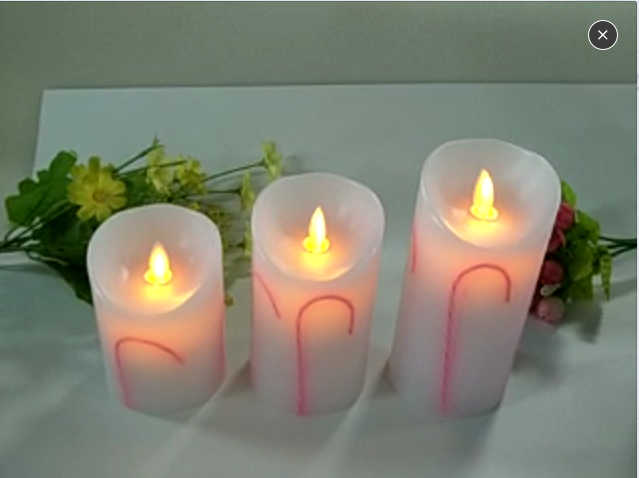 Scented pillar candle