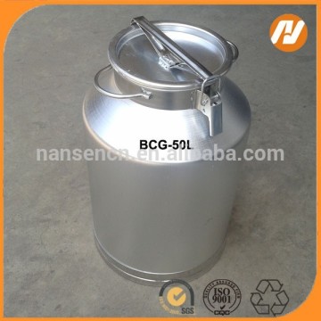 Stainless steel transport milk can