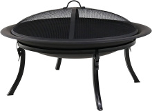 Outdoor Fire Pit Garden Round Bowl Fire Pit