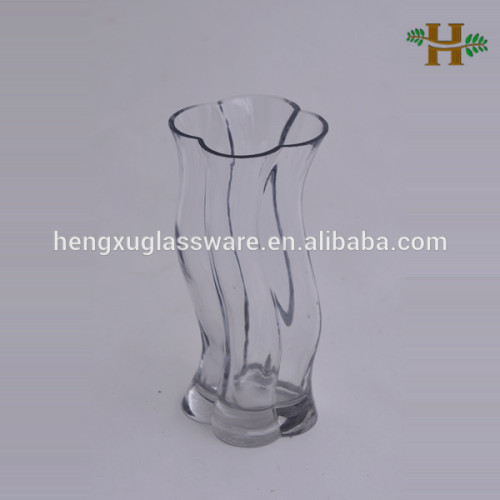 Handmade Twisted Vase Factory Price Clear Glass Flower Vase