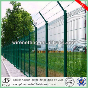 bended panel welded beautiful grid wire mesh fencing