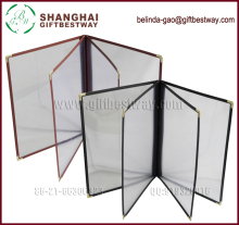 Free sample restaurant leather menu cover