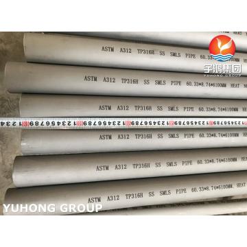 ASTM A312 TP316H S31609 Stainless Steel Seamless Pipe