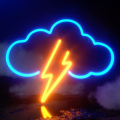 Acryl -wolk bliksem led neon licht