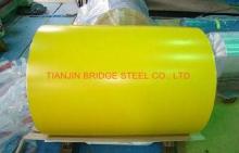 Yellow Blue Red SGCC Galvanized Color Coated Steel Coil Wit