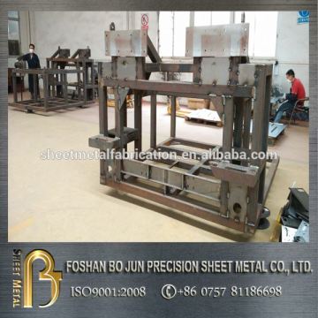 China manufacturer enclosure part fabrication, customized large steel frame fabrication