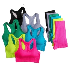 Cute Backless Support Running Yoga Wear Bra Set - Size Free HLY005