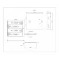 BBA-5-4-BC 4 ชิ้น AA แบตเตอรี่ Hoder พร้อมฝาครอบ