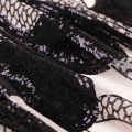 Dark Sequins Mesh Lace Embroidery Fabric