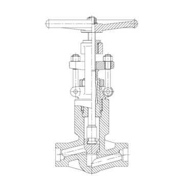 Casting acier pression joint vanne