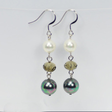 New Design White Drop Pearl Earrings