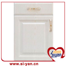 Wooden white cabinet with doors