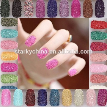 Colorful mini caviar nails beads