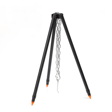 Portable Outdoor Camping Cookware Hanging Pot Holder Foldable Tripod