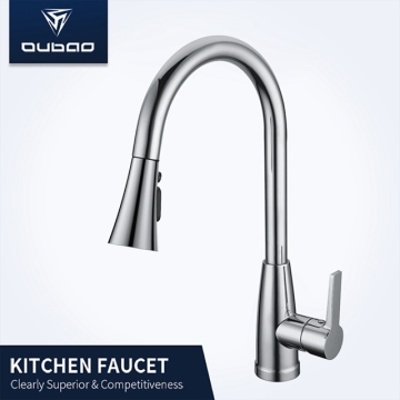 Rotatable pull out faucet kitchen tap