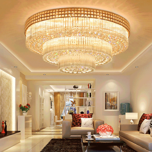 classic living room crystal ceiling light