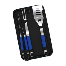 Stainless Steel Plastic Handle BBQ Tools Set