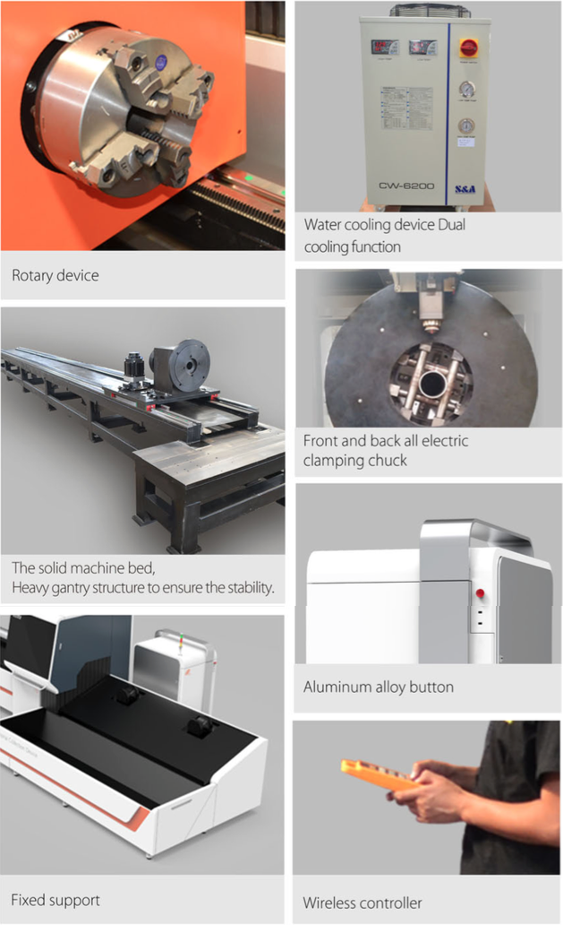 Bodor CNC pipe fiber laser cutting machine stainless steel tube