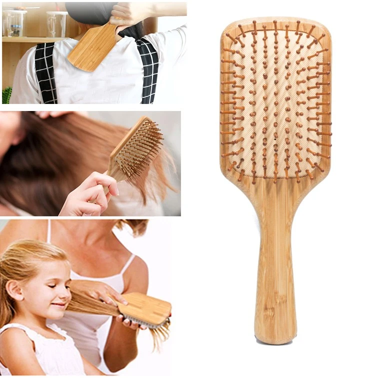 Wholesale Bamboo Paddle Hair Styling Brushes