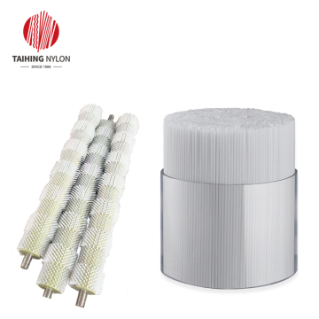 Nylon filaments for belt cleaning roller brush