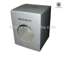 Ornament Paper Box With Plastic Window