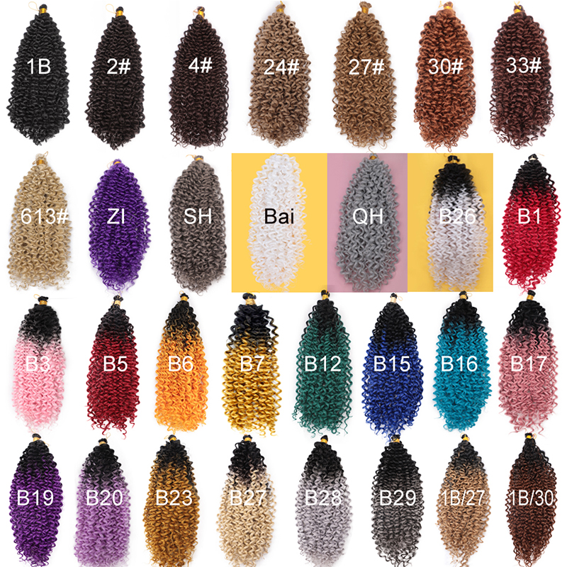 Aisi Hair Wholesale Manufacturer Fluffy Hair Extensions Crochet Braids Loose Curly Wave Pre Looped Synthetic Braiding Hair