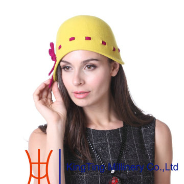 Bonnet wool felt women hat