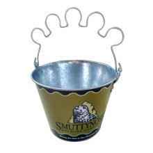 Oval Ice bucket with glass holder handle