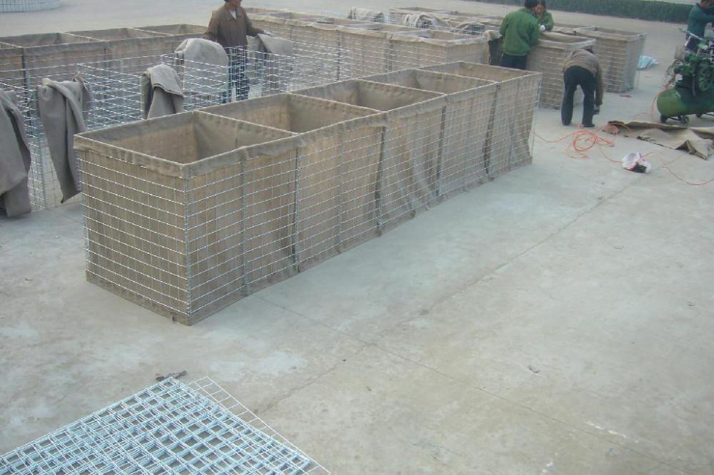 galvanized or galfan defensive military hesco barriers