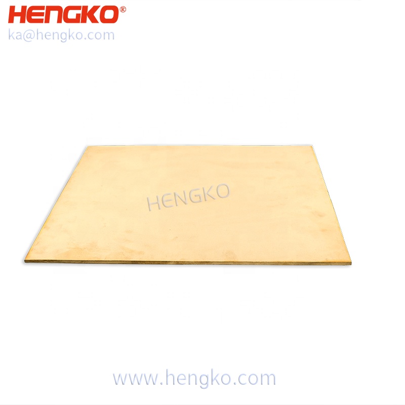 Hengko sintered powder porous metal stainless steel Bronze filter plate