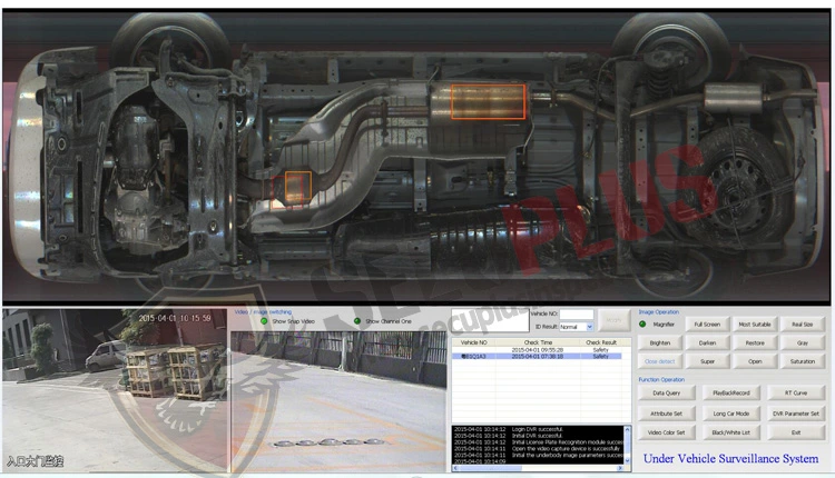 Security Under Car Bomb Detector Undercarriage Inspection Device for Contraband Scanning