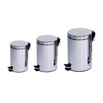 Stainless steel trash can for kitchen