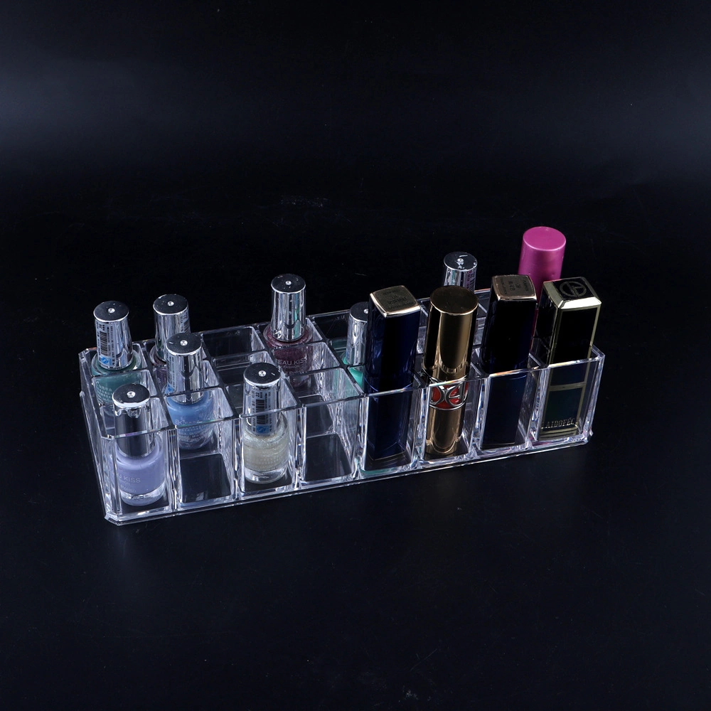 Transparent Cosmetics Storage Box Nail Polish Lip Gloss Lipstick