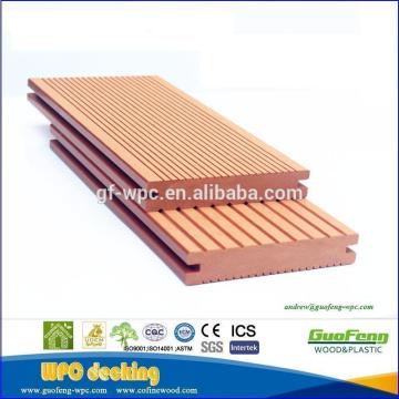 wood plastic composite decking/extruded plastic composite decking/composite decking solid