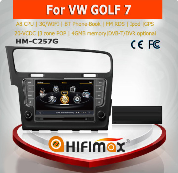 Hifimax VW golf 7 car dvd player gps /8 inch touch screen car radio for VW Golf7/1 din car gps dvd VW golf 7