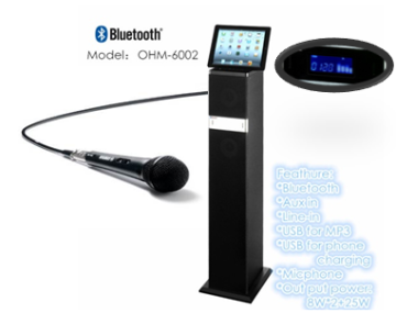 OHM-6002BBT 60W big sound multimedia bluetooth speaker