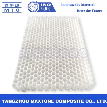 Panel inti honeycomb plastik untuk toilet seluler