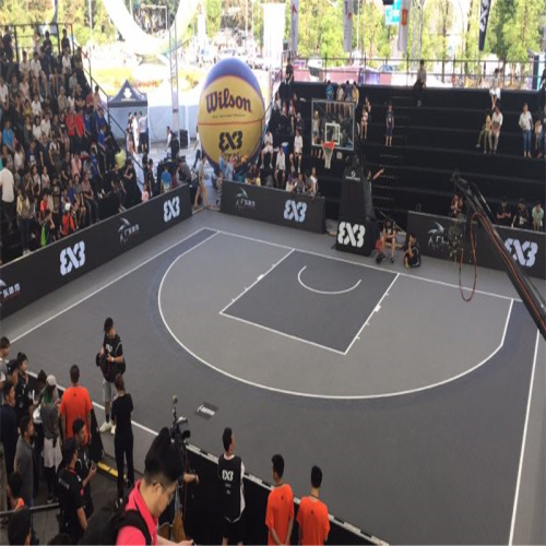 Piso de baloncesto múltiple comercial de servicio pesado