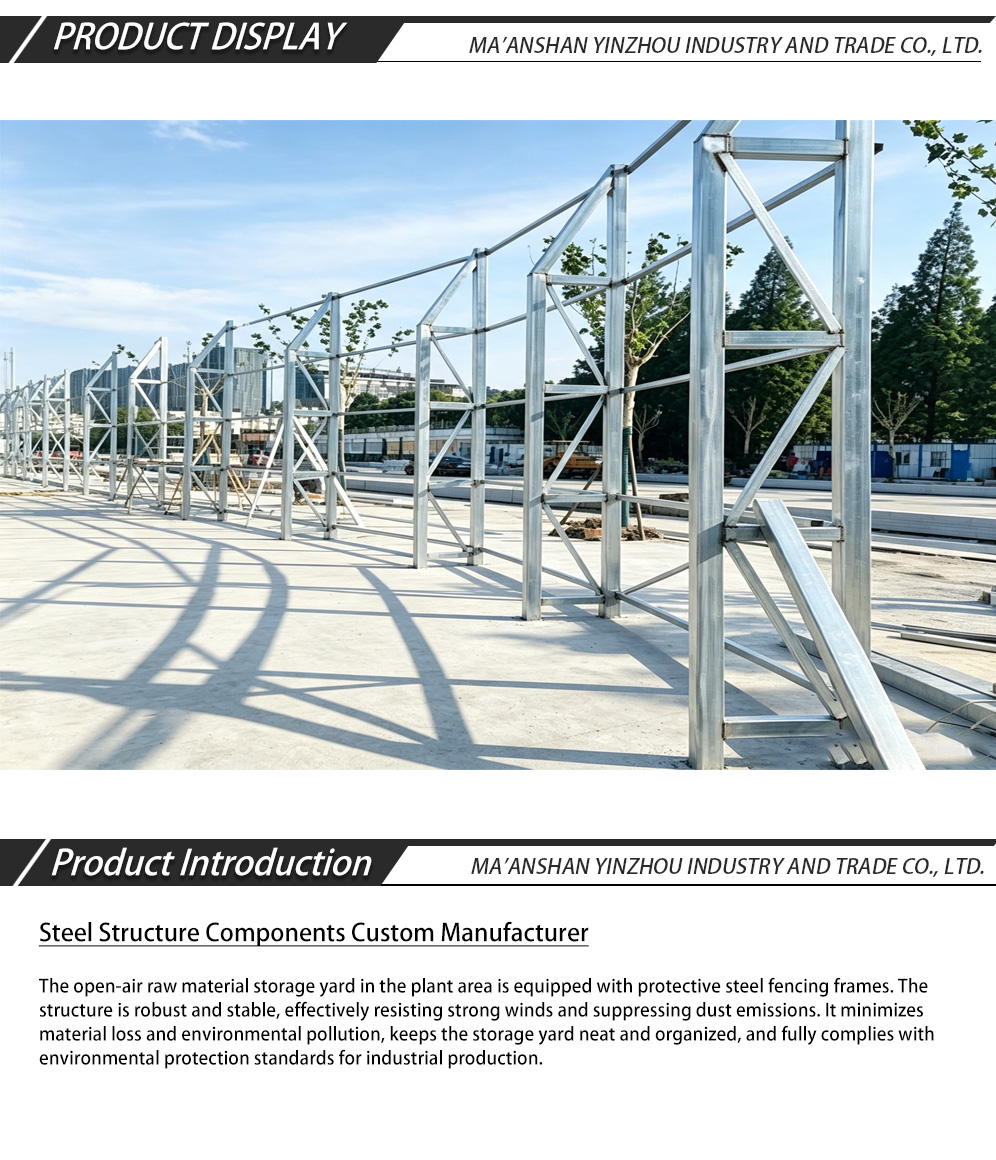 Стальная рама ограждения открытого двора-x Open Yard Steel Fencing Frame-x