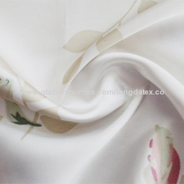 Twist printed satin fabric