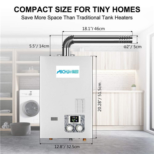 Ecosense Yoğuşmalı Tankless Su Isıtıcı 40 Galon