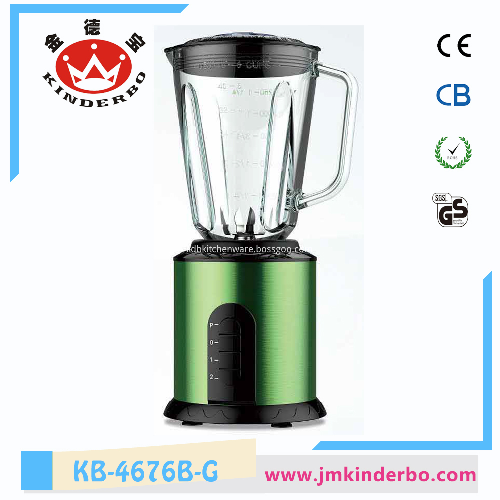 Glass Jar 2 Speeds Stainless Steel Blender