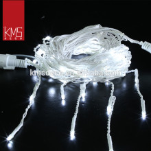 0.7*2M cool white icicle lights white cable fairy lights outdoor