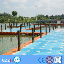 Floating pontoon cubes floating bridge